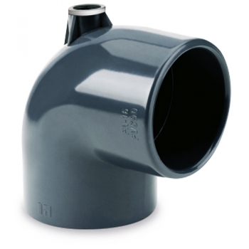 Колено 50х90 с врезкой 1/2 РВ прямо