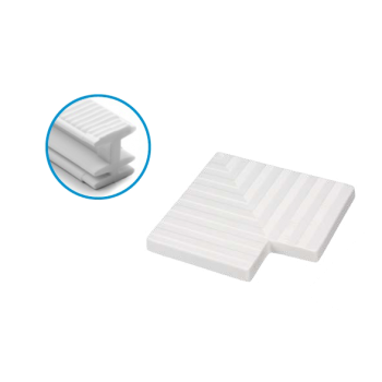 Угол 90 решетки перелива 19,5 см, пластик, белый, Acqua Source