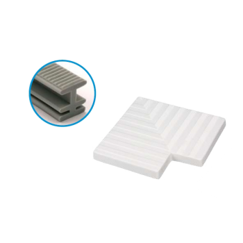 Угол 90 решетки перелива 19,5 см, пластик, серый, Acqua Source