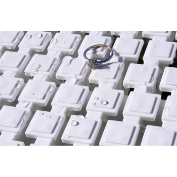 Решетка перелива 500мм TWIN SCACCO 250/25 белая/белая