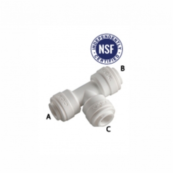 4UT46 Фитинг Т-образный (трубка-трубка-трубка) 1/4"-1/4"-3/8", (код 290)