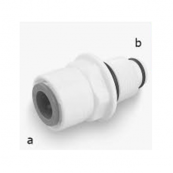 2813-В Фитинг прямой 3/8" х 3/8" (трубка-наружная резьба), (код 1692)