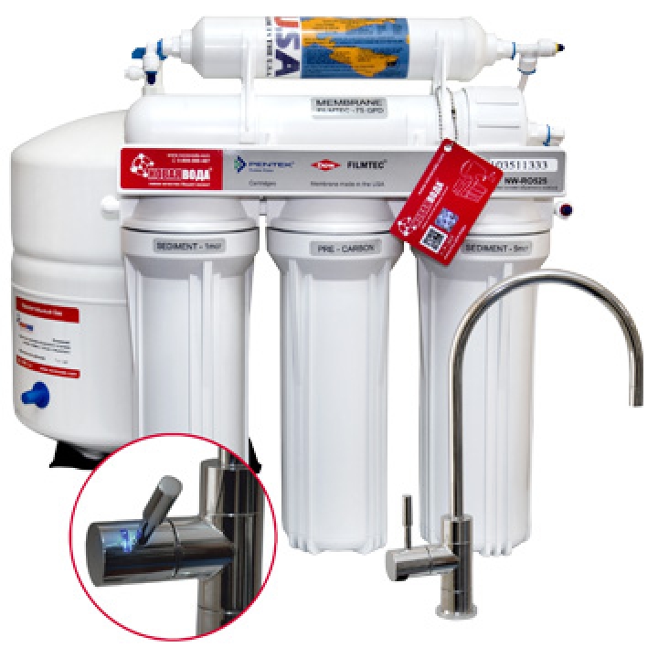 ЗВОРОТНИЙ ОСМОС НОВА ВОДА NW-RO525 SMART