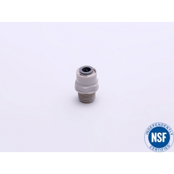 1813-А Фитинг прямой (трубка-резьба внешняя) 1/4", (код 1442)