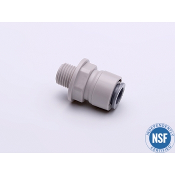 1813-F Фитинг прямой (трубка-резьба внешняя) 3/8"-1/4", (код 1446)